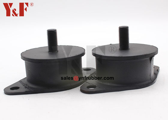 อุตสาหกรรม Compactor ยาง mounts การซึมสะเทือน สีดํา