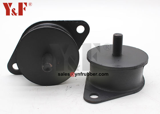 อุตสาหกรรม Compactor ยาง mounts การซึมสะเทือน สีดํา